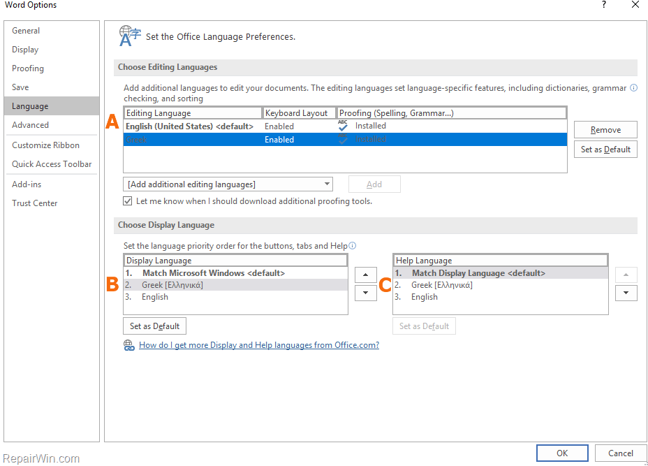 proofing tools office 2016 dutch